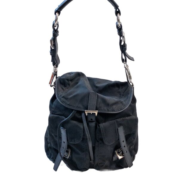 Prada Tessuto Nylon Drawstring Shoulder Bag - Picture 1 of 14